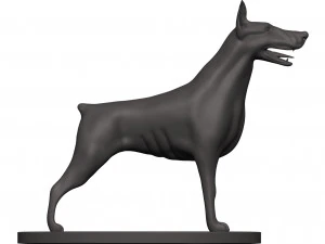 Doberman 3D Print Model