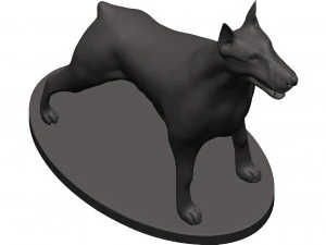 Doberman 3D Print Model