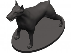 Doberman 3D प्रिंट मॉडल