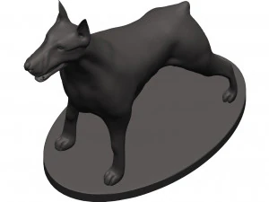 Doberman 3D Print Model