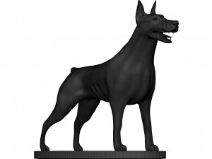 Doberman 3D प्रिंट मॉडल