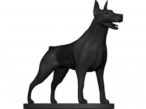 Doberman 3D Print Model