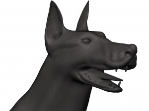 Doberman 3D प्रिंट मॉडल