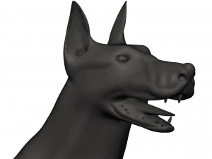 Doberman 3D Print Model