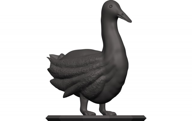 Duck 3D Print Model .c4d .max .obj .3ds .fbx .stl .blend 