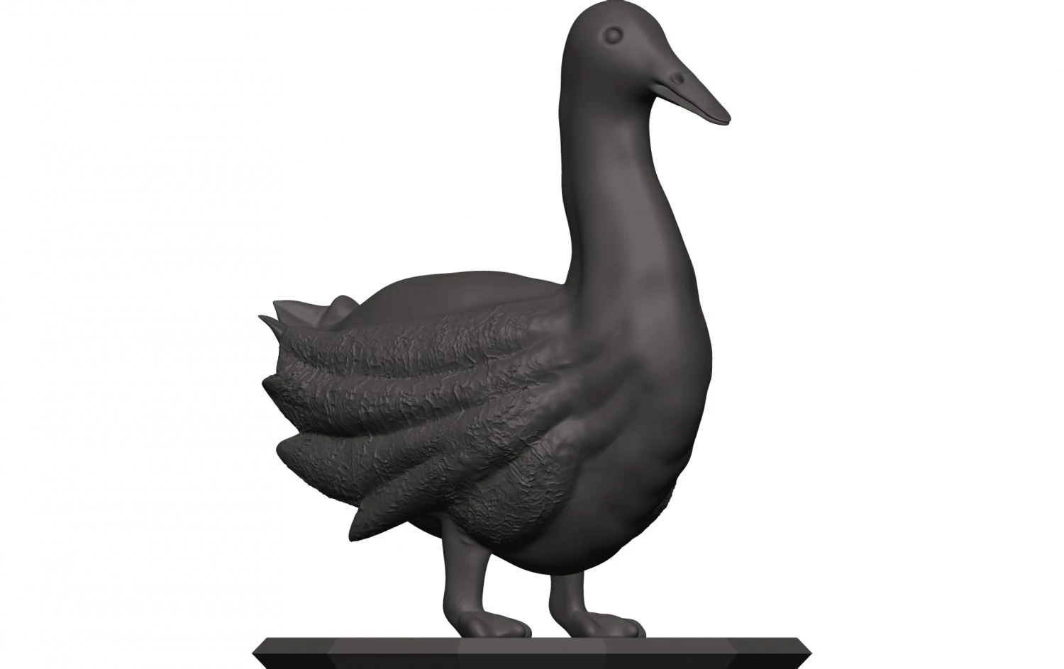 Duck 3D Print Model .c4d .max .obj .3ds .fbx .stl .blend 