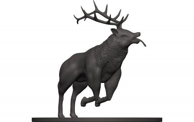 Elk 3Dプリントモデル .c4d .max .obj .3ds .fbx .stl .blend