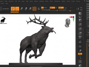 Elk 3Dプリントモデル