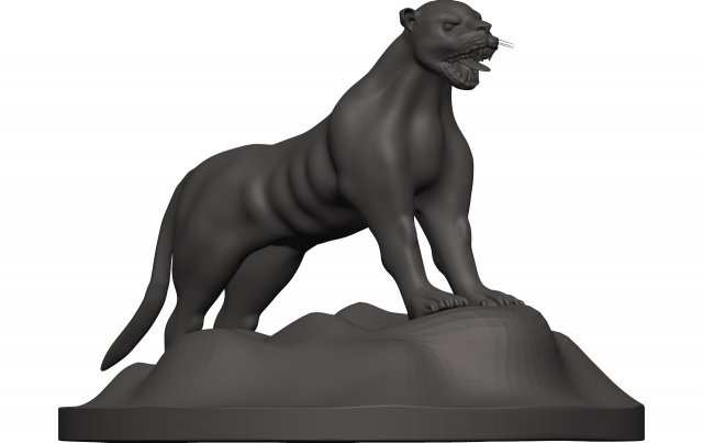 Florida panther 3D printmodel .c4d .max .obj .3ds .fbx .stl .blend