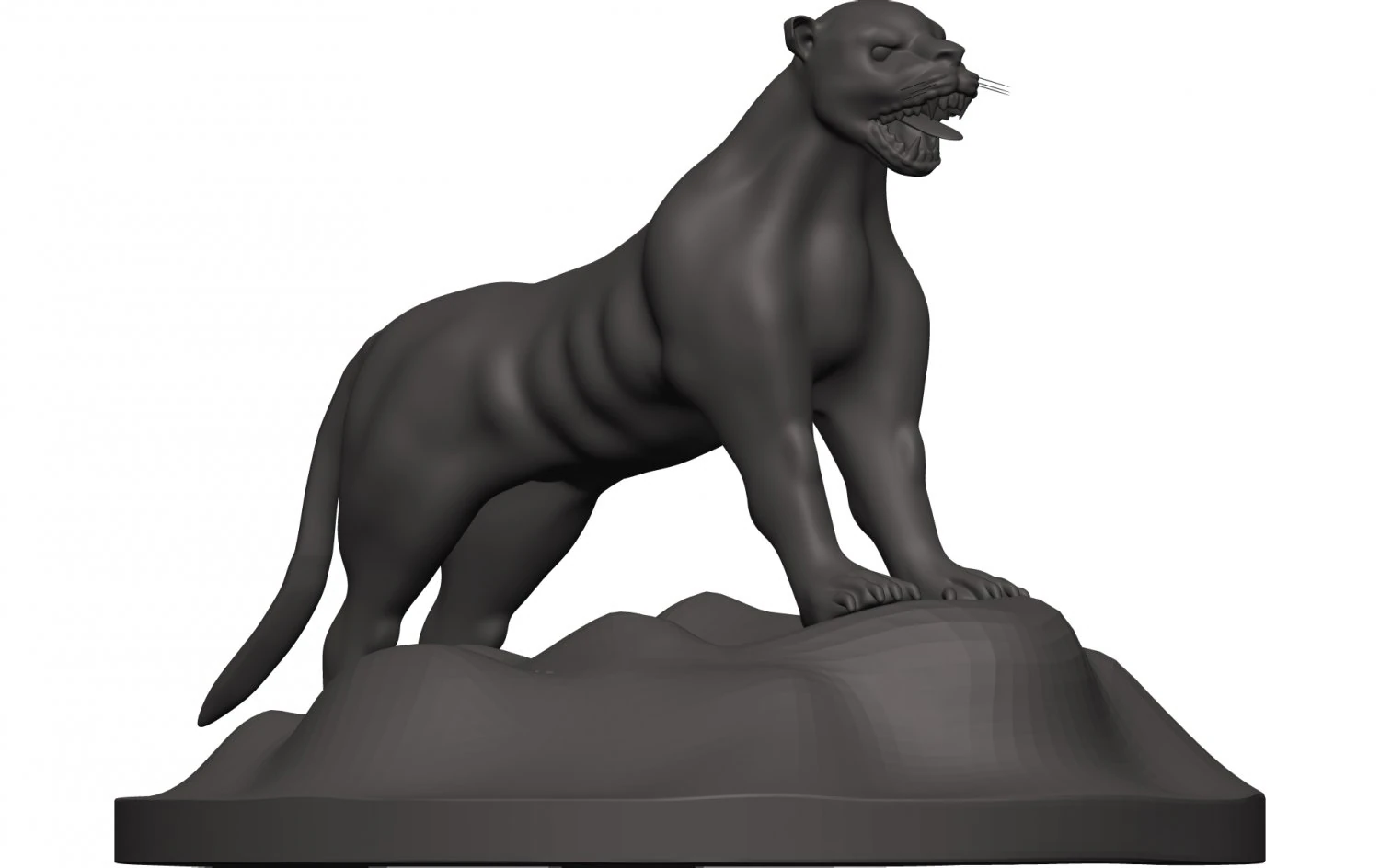 Florida panther 3D Print Model .c4d .max .obj .3ds .fbx .stl .blend 