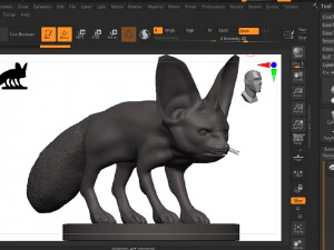 Fox 3D Print Model