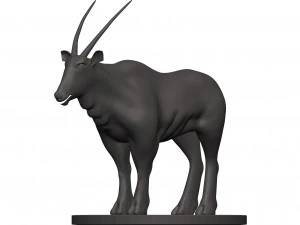 Gemsbok 3D Print Model
