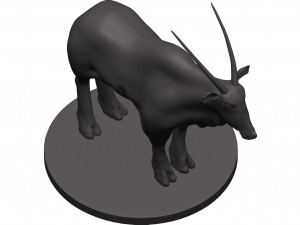 Gemsbok 3D Baskı Modeli