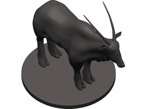 Gemsbok 3D Print Model