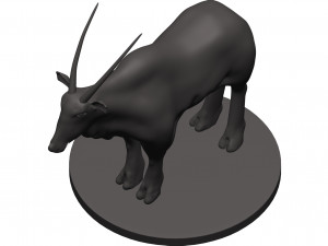 Gemsbok 3D Baskı Modeli