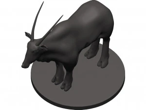 Gemsbok 3D Print Model