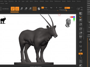 Gemsbok 3D Baskı Modeli
