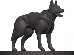 German shepherd 3D Print Model