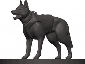 German shepherd 3D Print Model