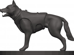 German shepherd 3D Print Model