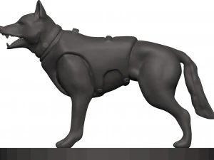 German shepherd 3D Print Model