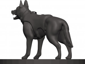 German shepherd 3D Print Model