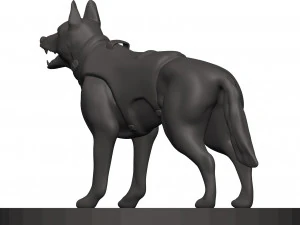 German shepherd 3D Print Model