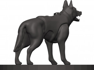 German shepherd 3D Print Model