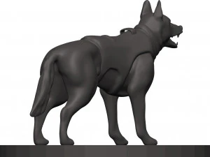 German shepherd 3D Print Model