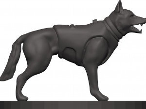German shepherd 3D Print Model