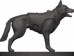 German shepherd 3D Print Model
