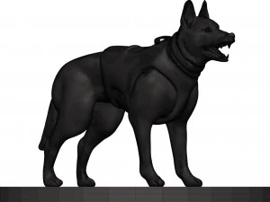 German shepherd 3D Print Model