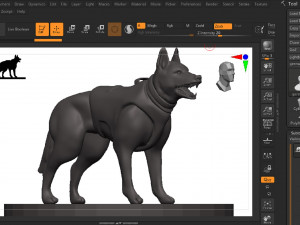 German shepherd 3D Print Model