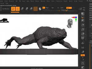 Bullfrog 3D Print Model