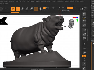Hippotamus 3D Print Model