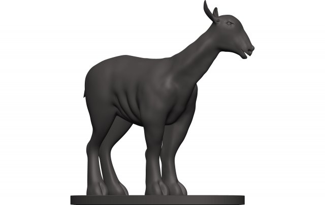 Markhor 3D Принт Модель .c4d .max .obj .3ds .fbx .stl .blend