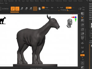 Markhor 3D Print Model