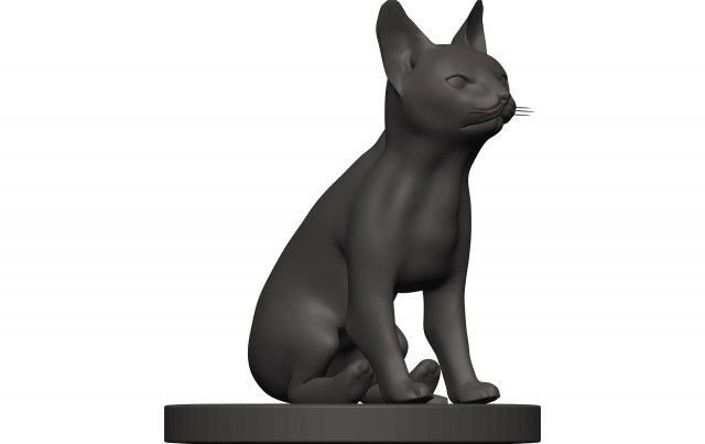 Cat Model do druku 3D .c4d .max .obj .3ds .fbx .stl .blend 