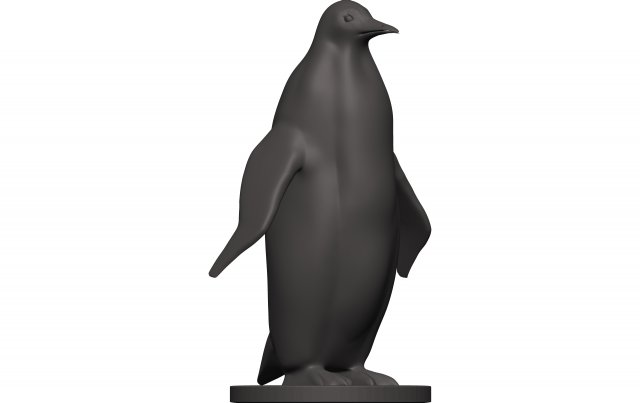 Penguin Model do druku 3D .c4d .max .obj .3ds .fbx .stl .blend 