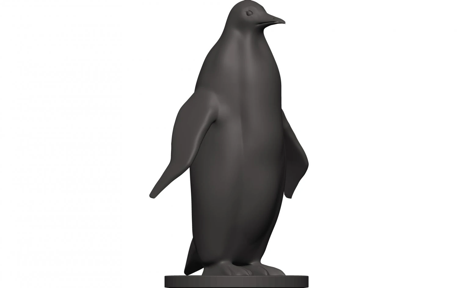 Penguin 3D Print Model .c4d .max .obj .3ds .fbx .stl .blend