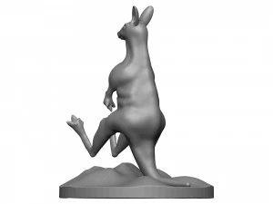 Red kangaroo 3D Print Model