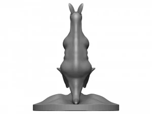 Red kangaroo 3D Print Model