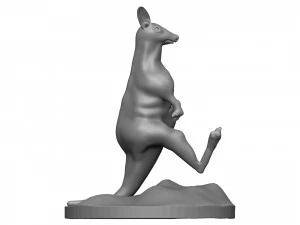 Red kangaroo 3D Print Model