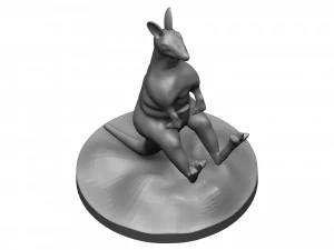 Red kangaroo 3D Print Model