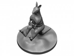 Red kangaroo 3D Baskı Modeli