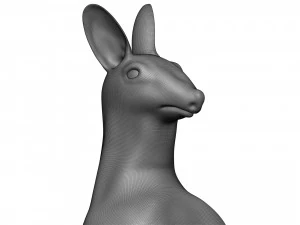 Red kangaroo 3D Print Model