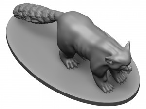 Red panda 3D-printmodel