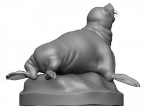 Singa laut Model Cetak 3D