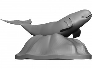 Whale 3D Print Model