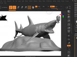 Shark 3D Print Model